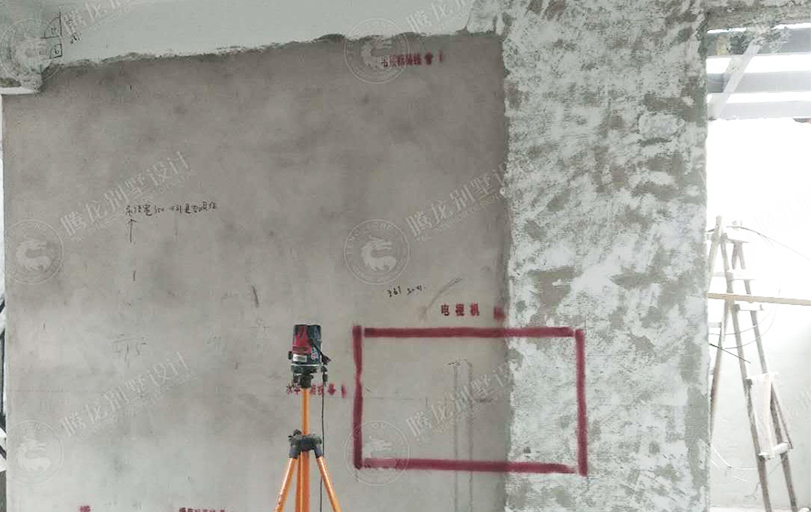 颐盛御中环别墅装修工地