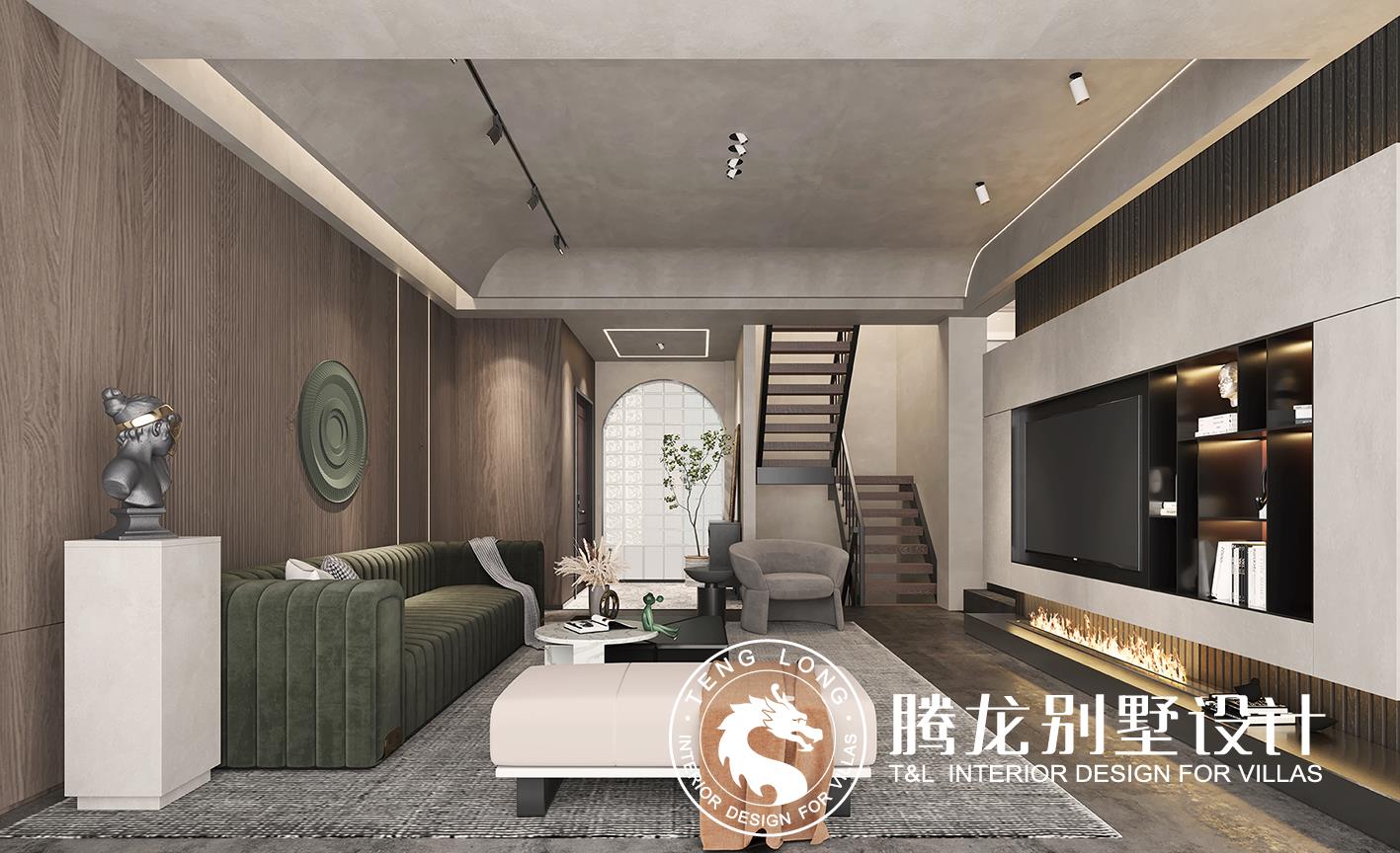 湾流域城  侘寂风别墅装修效果图
